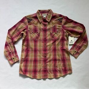 Ariat Women’s Plaid Western Shirt NWT